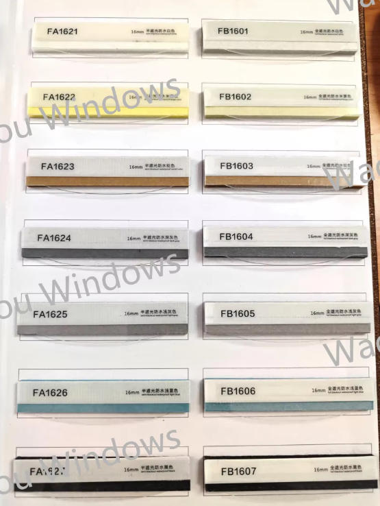 DZZC 16mm Full Blackout FB1605 color card